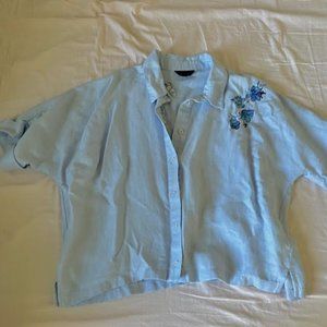 TopShop embroidered shirt